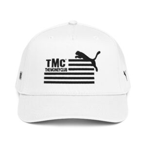 TMC “Cheetah” Unisex White 5 Panel Mid-Profile Baseball Cap | Otto Cap 31-069