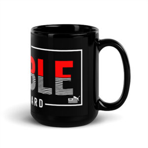 The Money Club Stay Humble Hustle Hard Black Glossy Mug